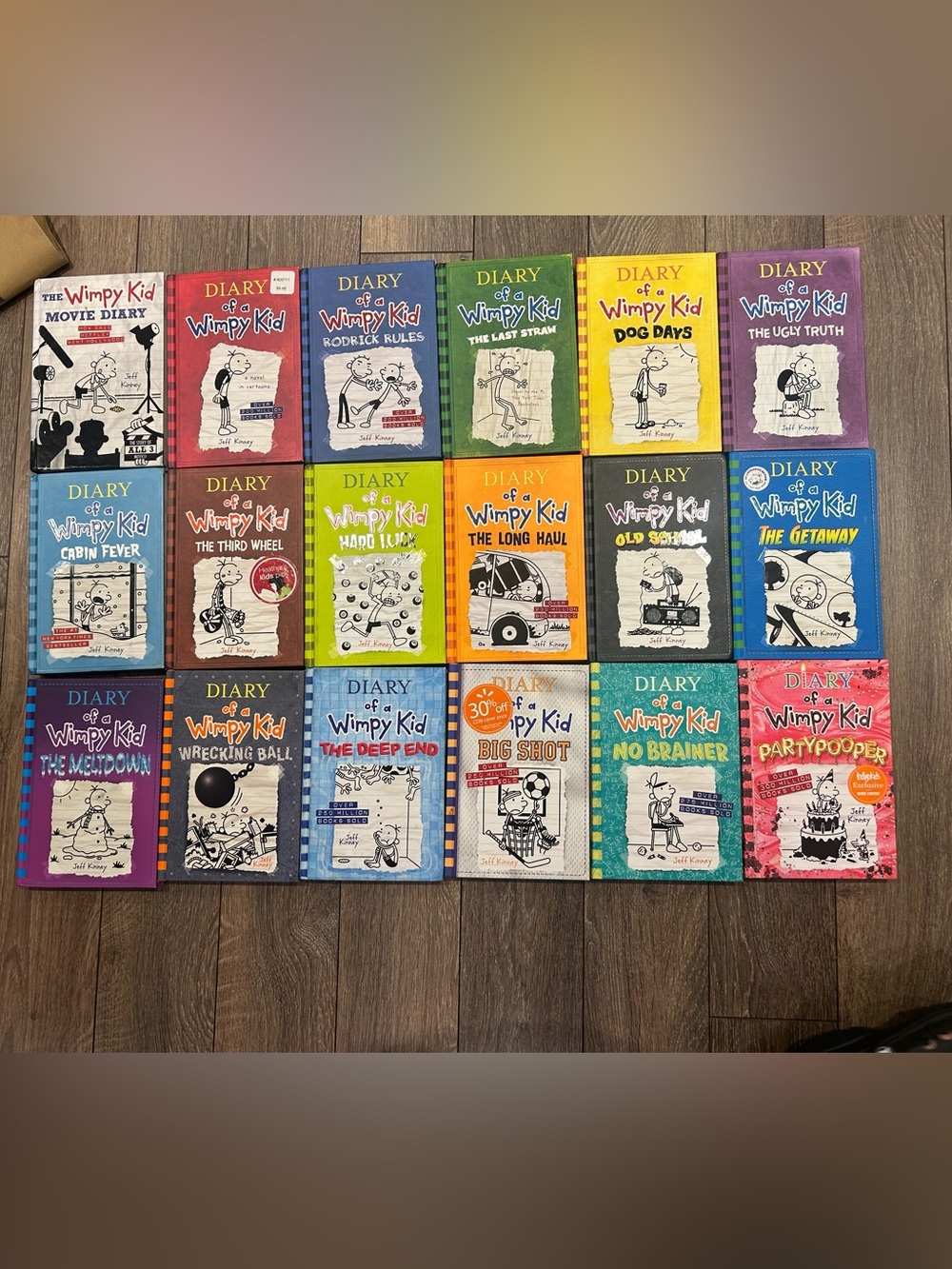 Scholastic Diary of a Wimpy Kid Book Set - Multicolor Covers